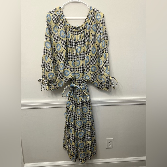 Innika Choo Frida Floral Midi Dress Size M-L - Picture 3 of 8